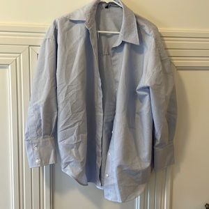 Zara striped button up size small